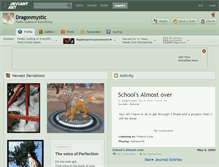 Tablet Screenshot of dragonmystic.deviantart.com