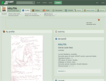 Tablet Screenshot of kitty706.deviantart.com