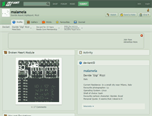 Tablet Screenshot of malamela.deviantart.com
