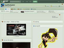 Tablet Screenshot of gypzthequaker.deviantart.com