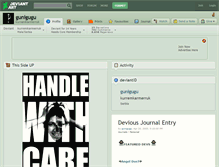 Tablet Screenshot of gunigugu.deviantart.com