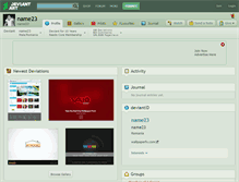 Tablet Screenshot of name23.deviantart.com