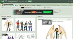 Desktop Screenshot of demonkingx666.deviantart.com