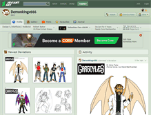 Tablet Screenshot of demonkingx666.deviantart.com