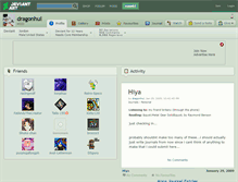 Tablet Screenshot of dragonhul.deviantart.com