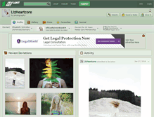 Tablet Screenshot of lizheartcore.deviantart.com