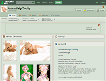 Tablet Screenshot of amandapaigetwohig.deviantart.com