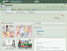 Tablet Screenshot of kinaharuka.deviantart.com