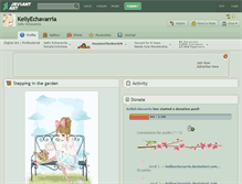 Tablet Screenshot of kellyechavarria.deviantart.com