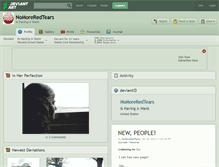 Tablet Screenshot of nomoreredtears.deviantart.com