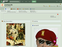 Tablet Screenshot of liveyourlife.deviantart.com