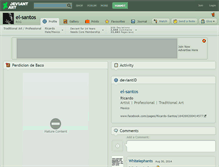 Tablet Screenshot of el-santos.deviantart.com