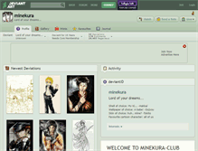 Tablet Screenshot of minekura.deviantart.com