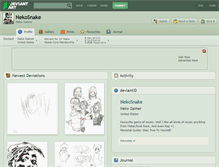 Tablet Screenshot of nekosnake.deviantart.com