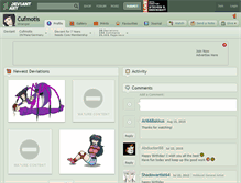 Tablet Screenshot of cufmotis.deviantart.com