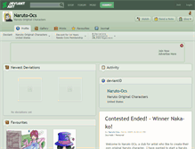 Tablet Screenshot of naruto-ocs.deviantart.com
