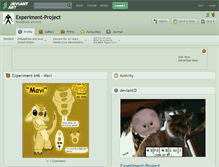 Tablet Screenshot of experiment-project.deviantart.com