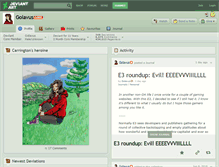 Tablet Screenshot of golavus.deviantart.com