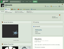 Tablet Screenshot of kidfunkyfly.deviantart.com