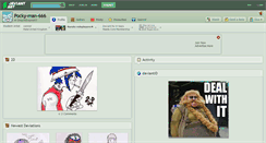 Desktop Screenshot of pocky-man-666.deviantart.com