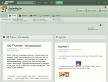 Tablet Screenshot of lizzie-tizzie.deviantart.com