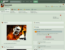 Tablet Screenshot of darkchildh.deviantart.com