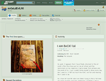 Tablet Screenshot of angeldevil90.deviantart.com
