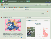 Tablet Screenshot of amberjf.deviantart.com