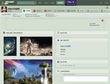 Tablet Screenshot of ma-create.deviantart.com