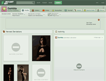 Tablet Screenshot of gumista.deviantart.com