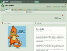 Tablet Screenshot of buoy-weasel.deviantart.com