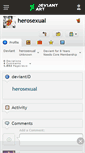 Mobile Screenshot of herosexual.deviantart.com