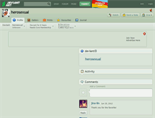 Tablet Screenshot of herosexual.deviantart.com