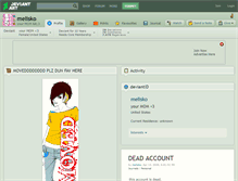 Tablet Screenshot of melisko.deviantart.com