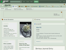 Tablet Screenshot of mize182.deviantart.com