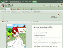 Tablet Screenshot of meg-nificent.deviantart.com