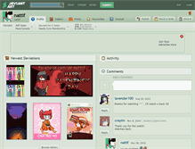 Tablet Screenshot of nattif.deviantart.com