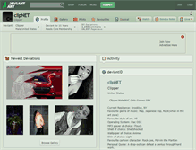 Tablet Screenshot of clipnet.deviantart.com