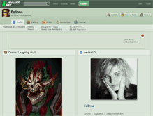 Tablet Screenshot of felinna.deviantart.com