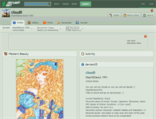 Tablet Screenshot of cloudii.deviantart.com