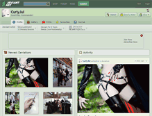 Tablet Screenshot of curlyjul.deviantart.com
