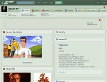 Tablet Screenshot of happycan.deviantart.com