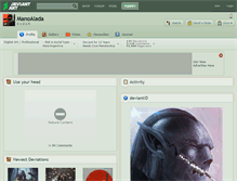 Tablet Screenshot of manoalada.deviantart.com