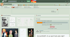 Desktop Screenshot of herosorghosts.deviantart.com