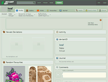 Tablet Screenshot of keaf.deviantart.com