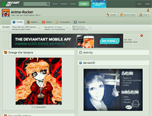 Tablet Screenshot of anime-rocker.deviantart.com
