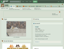 Tablet Screenshot of hotah.deviantart.com
