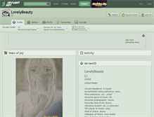 Tablet Screenshot of lovelybeauty.deviantart.com