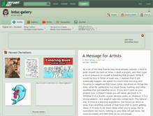 Tablet Screenshot of leduc-gallery.deviantart.com