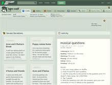 Tablet Screenshot of bgm-wolf.deviantart.com